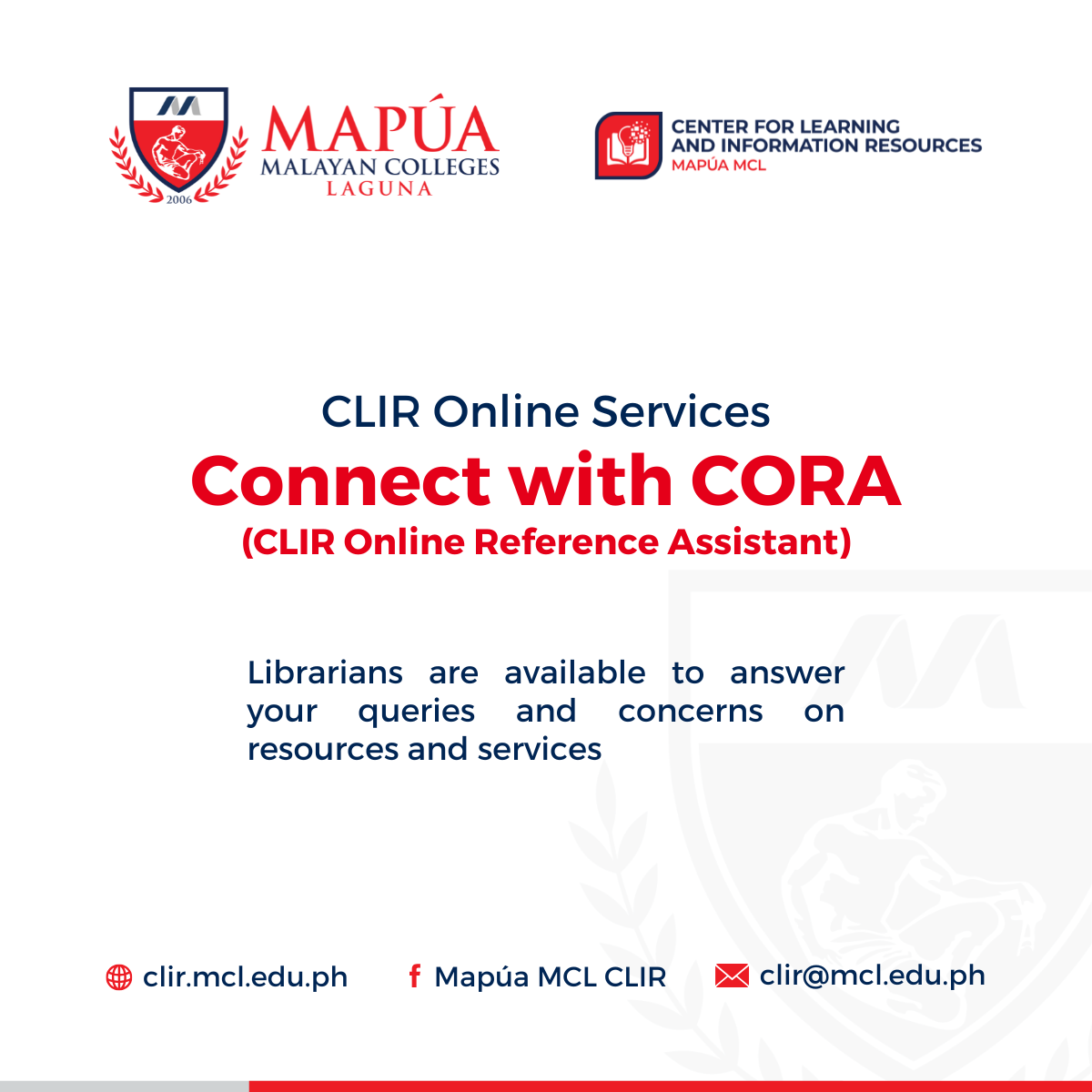 Connect with CORA